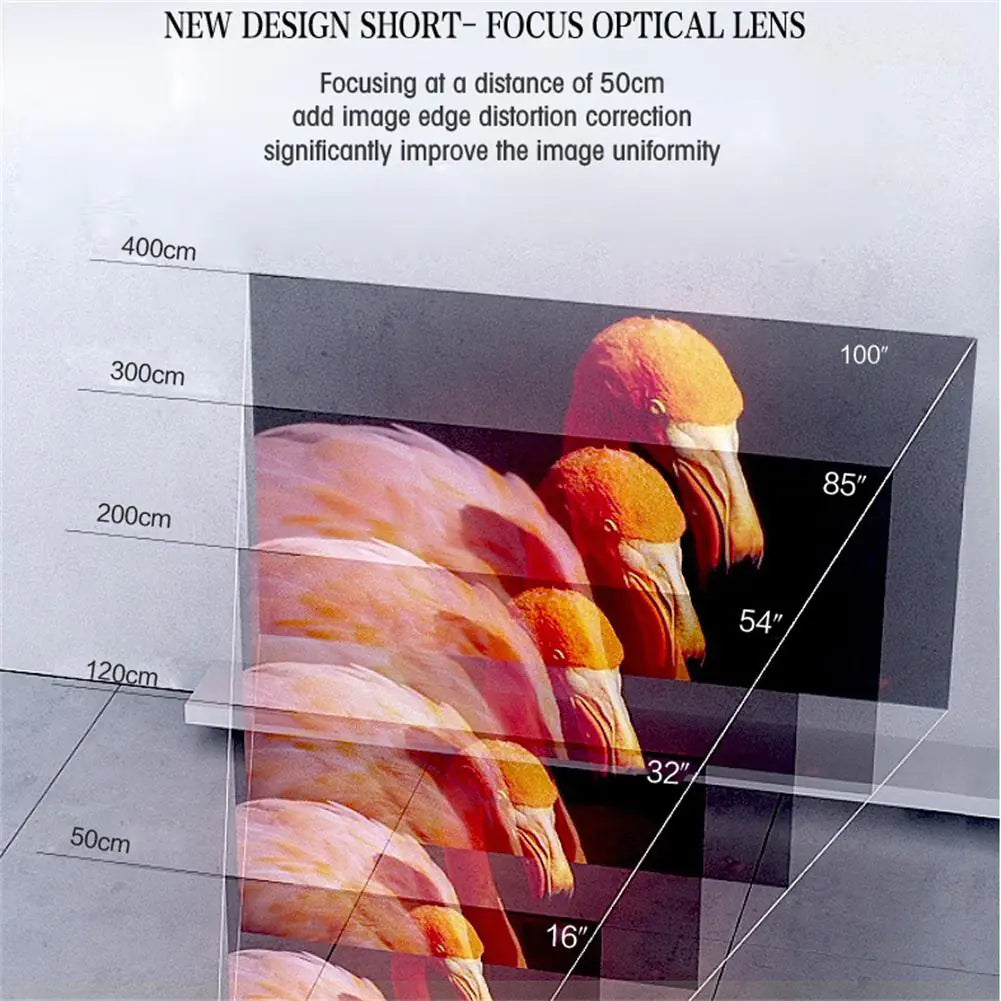 YT500 Mini Portable Projector for Kids' Family Use