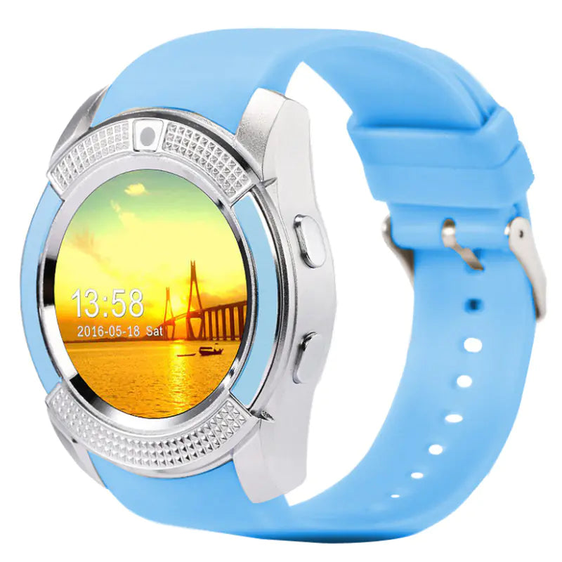 V8 Smartwatch with Full Round Screen and Sleep Monitor