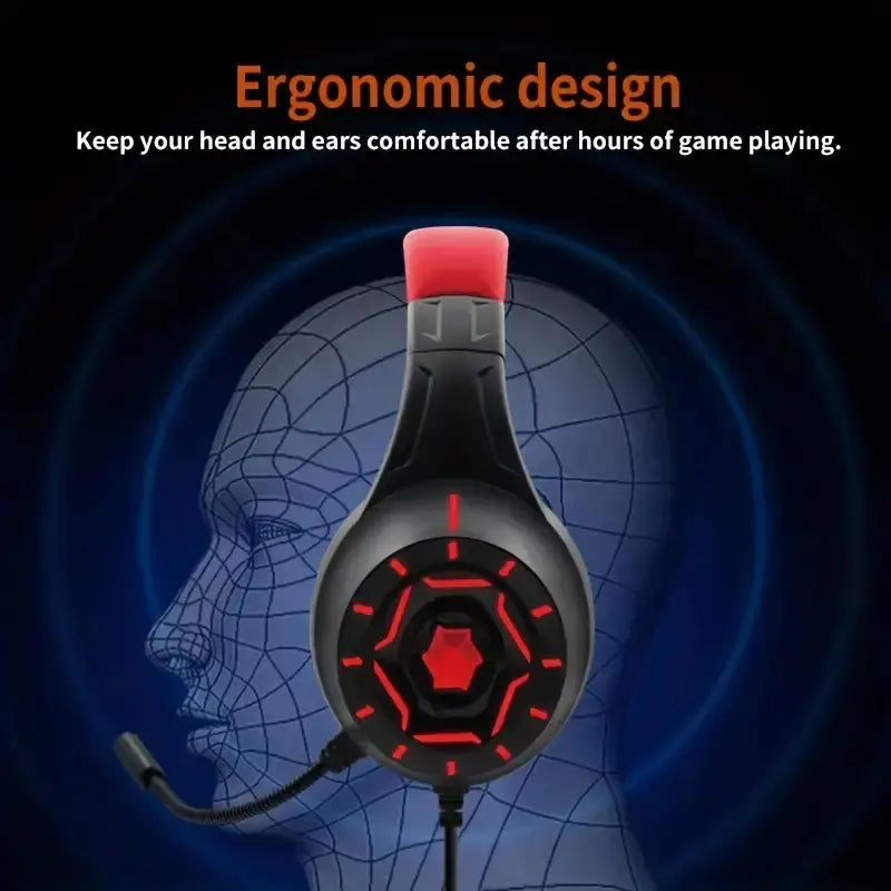 Komc Wired Gaming Headset for PS4 Live Competition