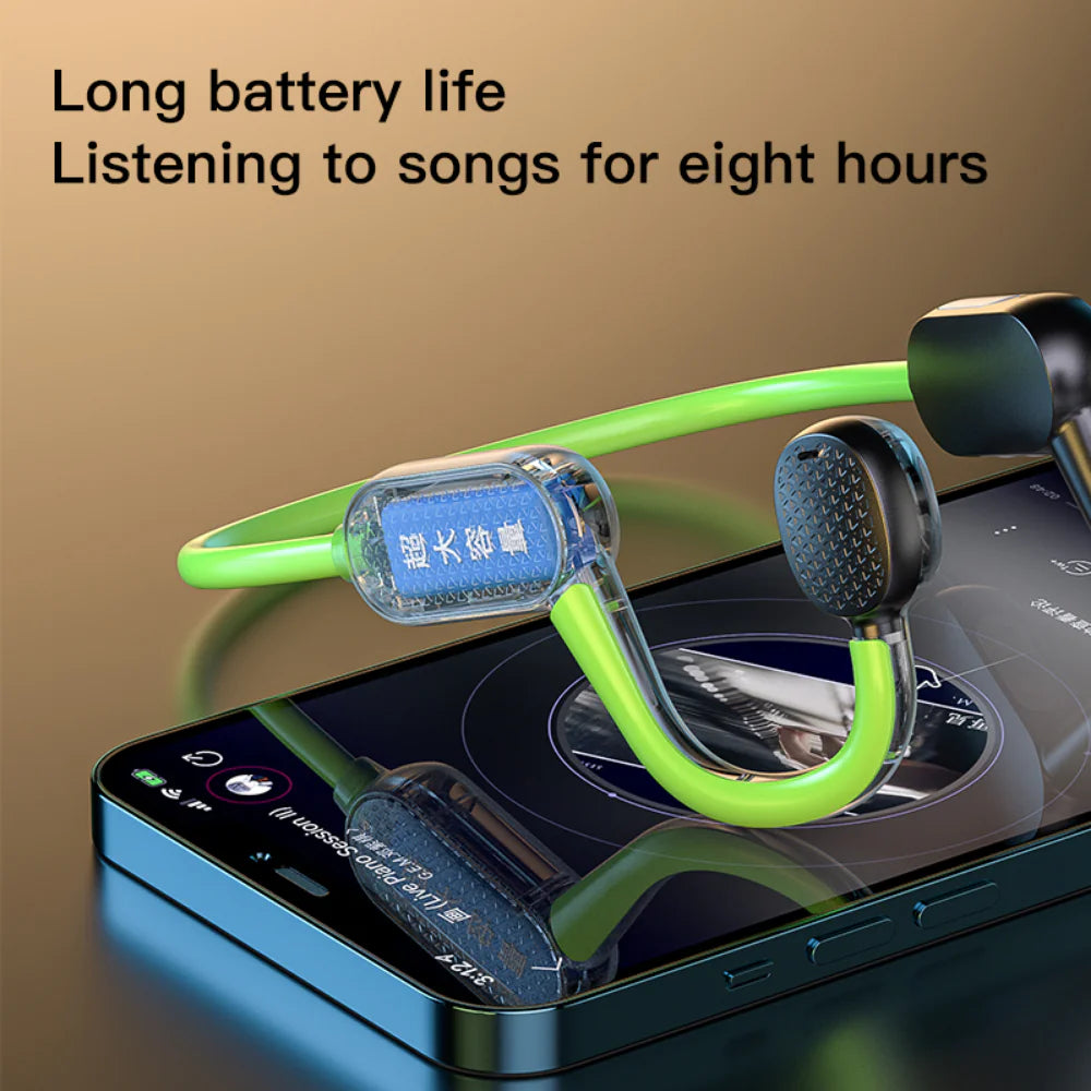 Bone-Conductive Bluetooth Headset for Music & Calls