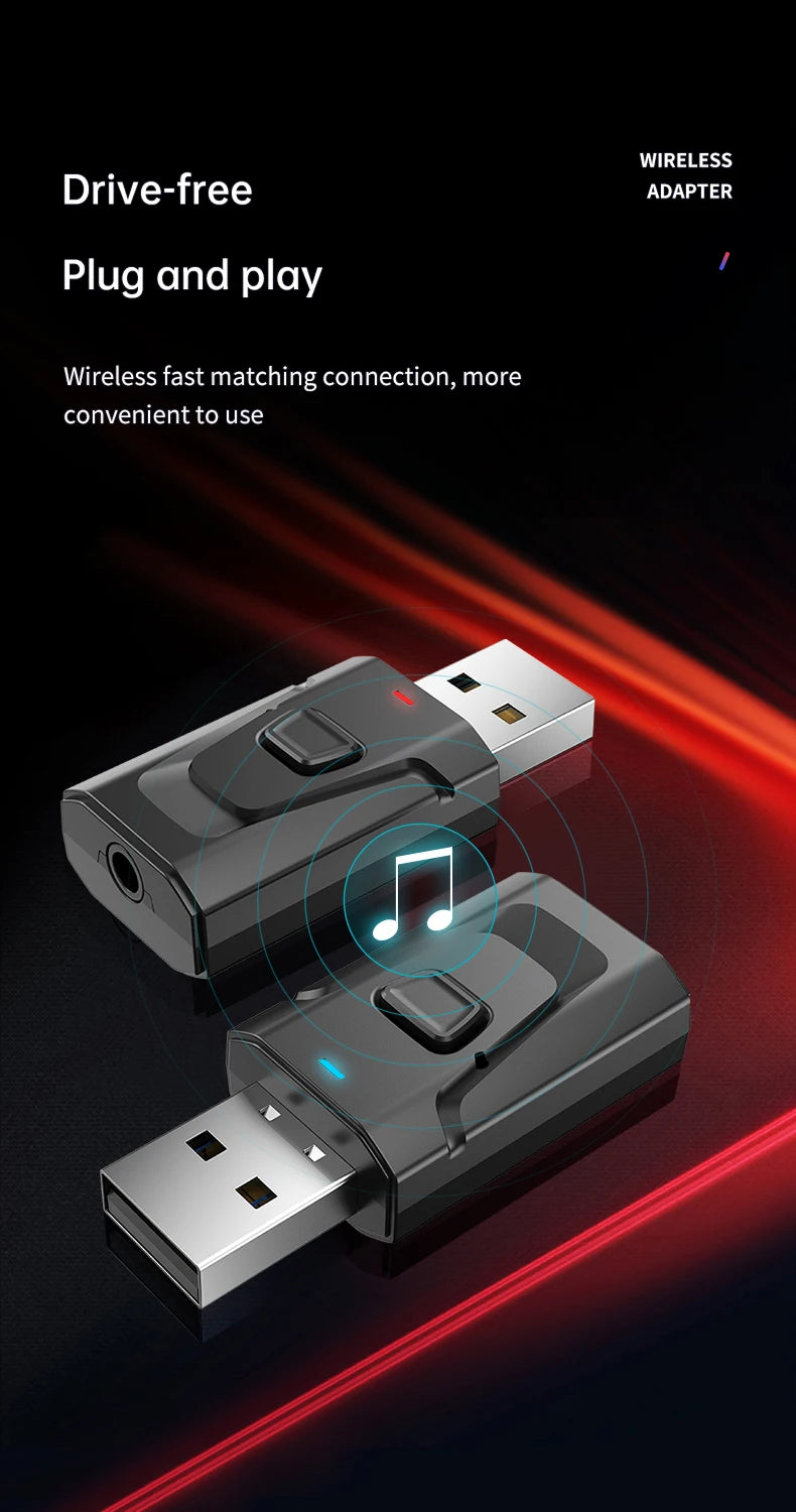 H7/H3 Tv Bluetooth Headphone Wireless Headset with Mic USB Adaptor Headset Noise Cancelling Stereo Foldable Bass for TV Earphone