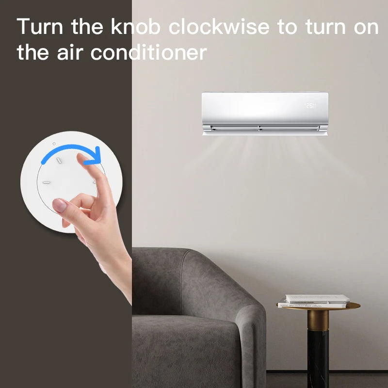 Tuya ZigBee Smart Knob Switch DIY Wireless Scene Button Rotatable Dimmer Switch Home Appliances Automation Linkage Remoter