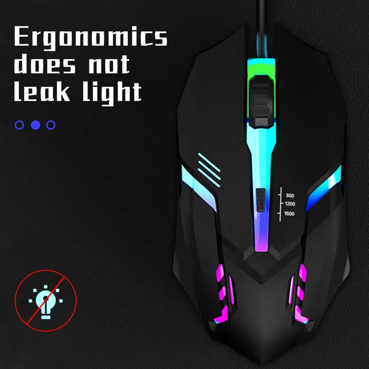 2025 Latest High Quality Ergonomic Design Gaming Mouse Desktop Computer Laptop USB Backlit Mouse Manufacturers Hot Sale
