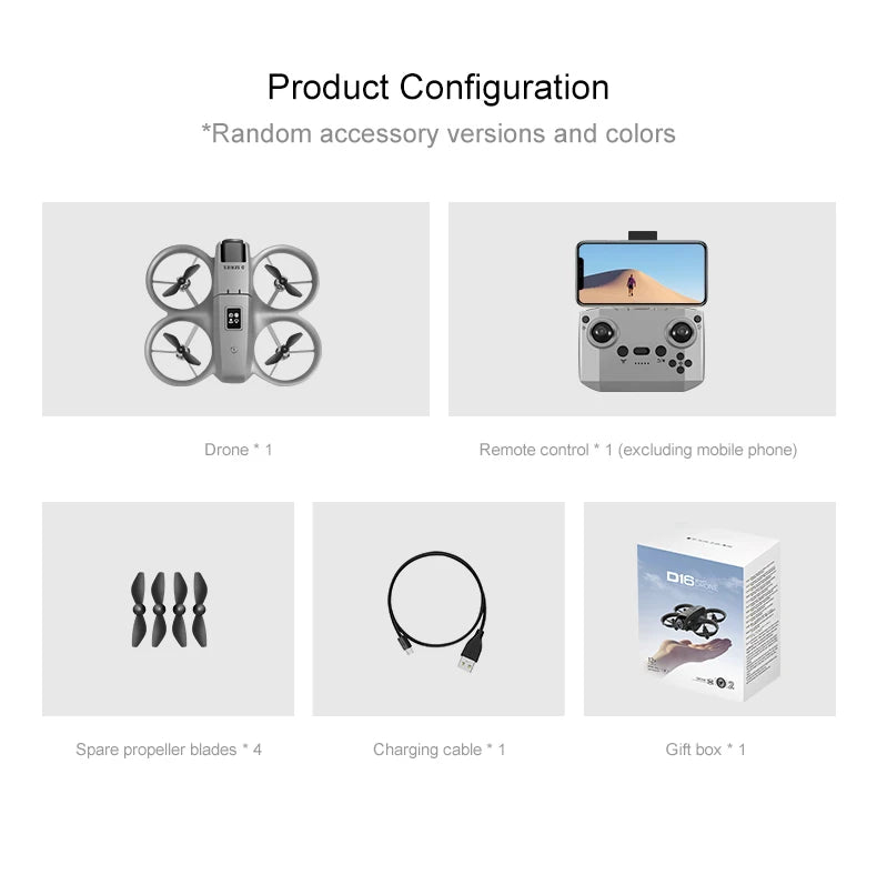 Xiaomi D16 Drone 8K Aerial HD Profesional Dual Camera Optical Flow Positioning Intelligent Avoidance Bushless Power GPS Drone