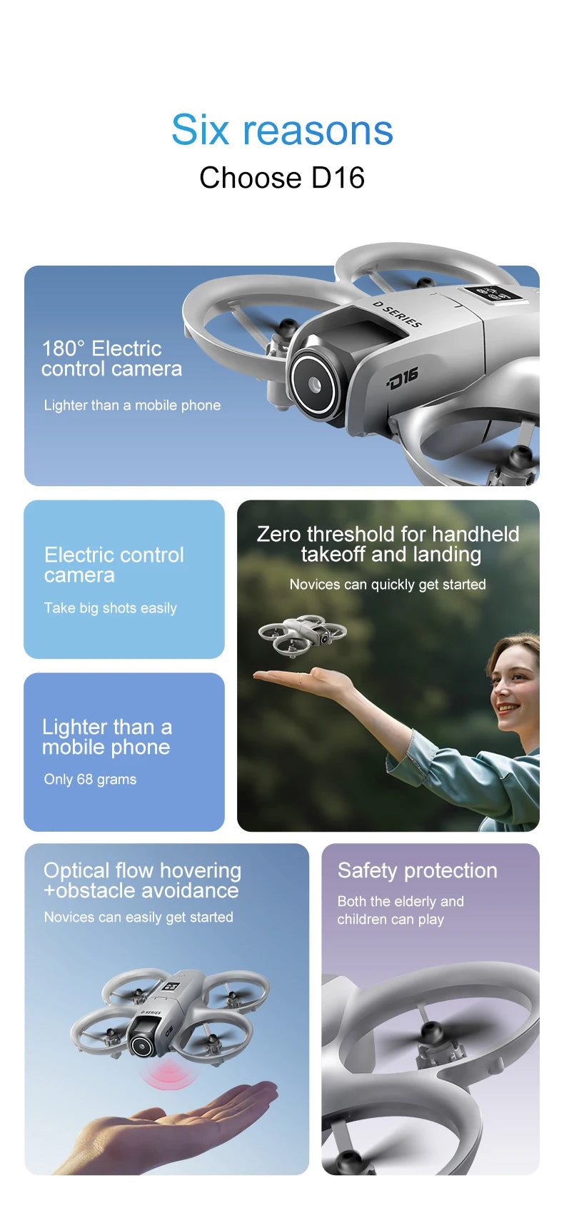 Xiaomi D16 Drone 8K Aerial HD Profesional Dual Camera Optical Flow Positioning Intelligent Avoidance Bushless Power GPS Drone