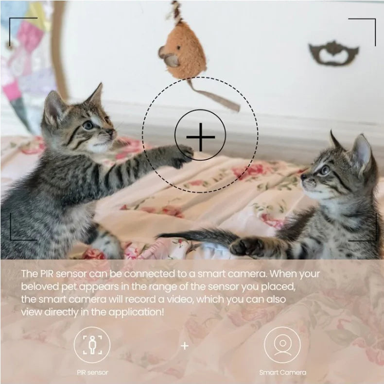 Zigbee PIR Motion Sensor Detector Movement Sensor Ewelink APP Wireless Home Automation System Work with Alexa