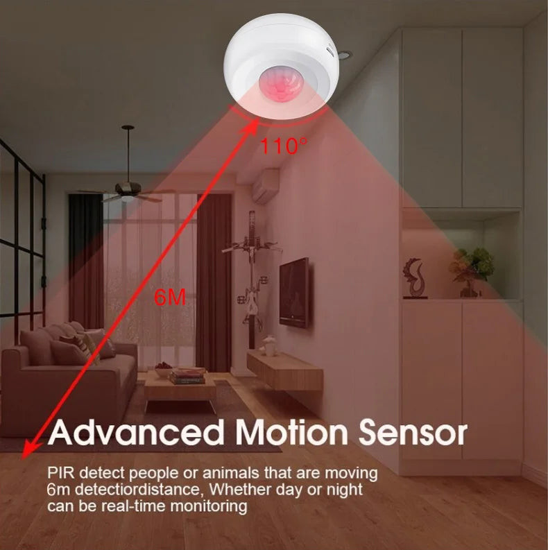 Zigbee PIR Motion Sensor Detector Movement Sensor Ewelink APP Wireless Home Automation System Work with Alexa