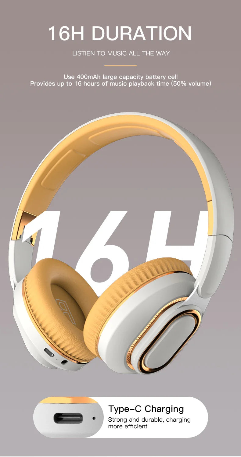 H7/H3 Tv Bluetooth Headphone Wireless Headset with Mic USB Adaptor Headset Noise Cancelling Stereo Foldable Bass for TV Earphone