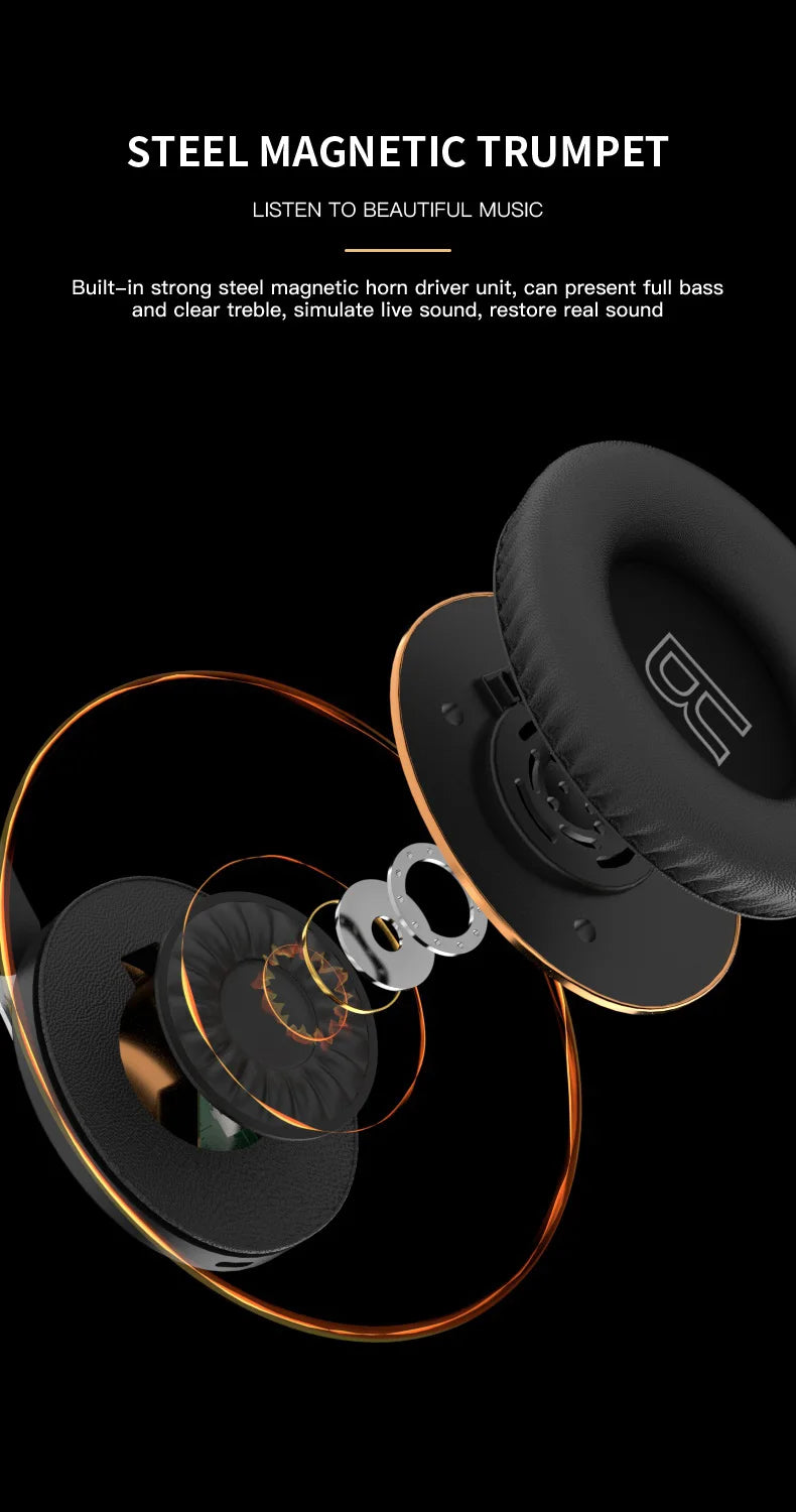 H7/H3 Tv Bluetooth Headphone Wireless Headset with Mic USB Adaptor Headset Noise Cancelling Stereo Foldable Bass for TV Earphone