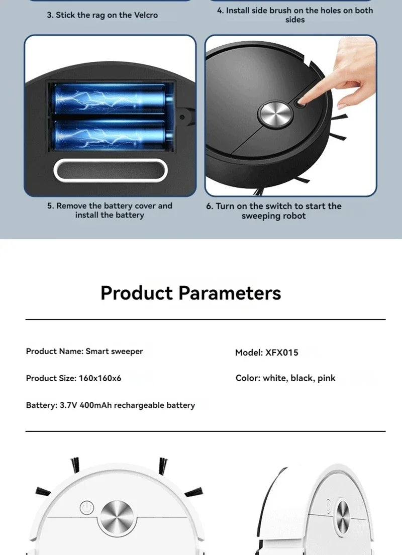 Xiaomi Smart Vacuum Cleaning Robot Mini Mopping Suction And Sweeping Integrated Fully Automatic Cleaning Sweeping Robot