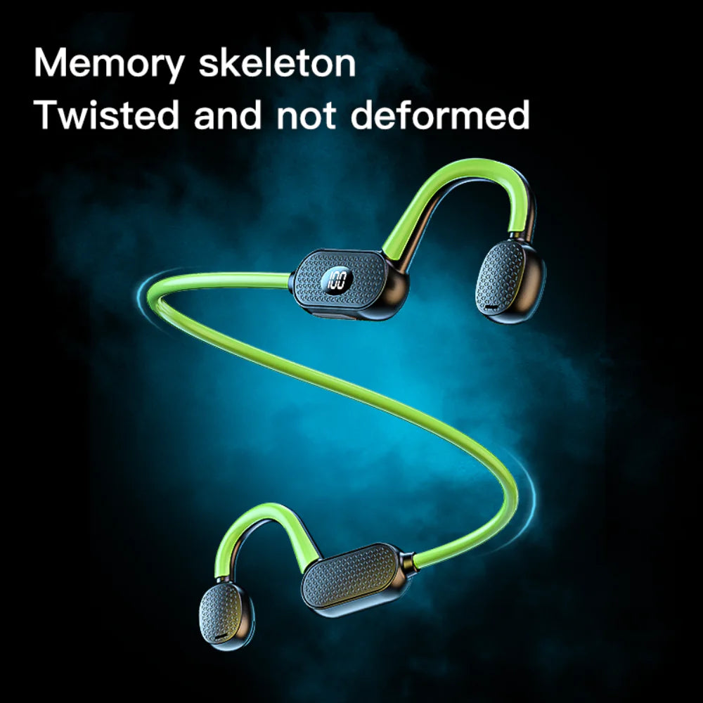 Bone-Conductive Bluetooth Headset for Music & Calls