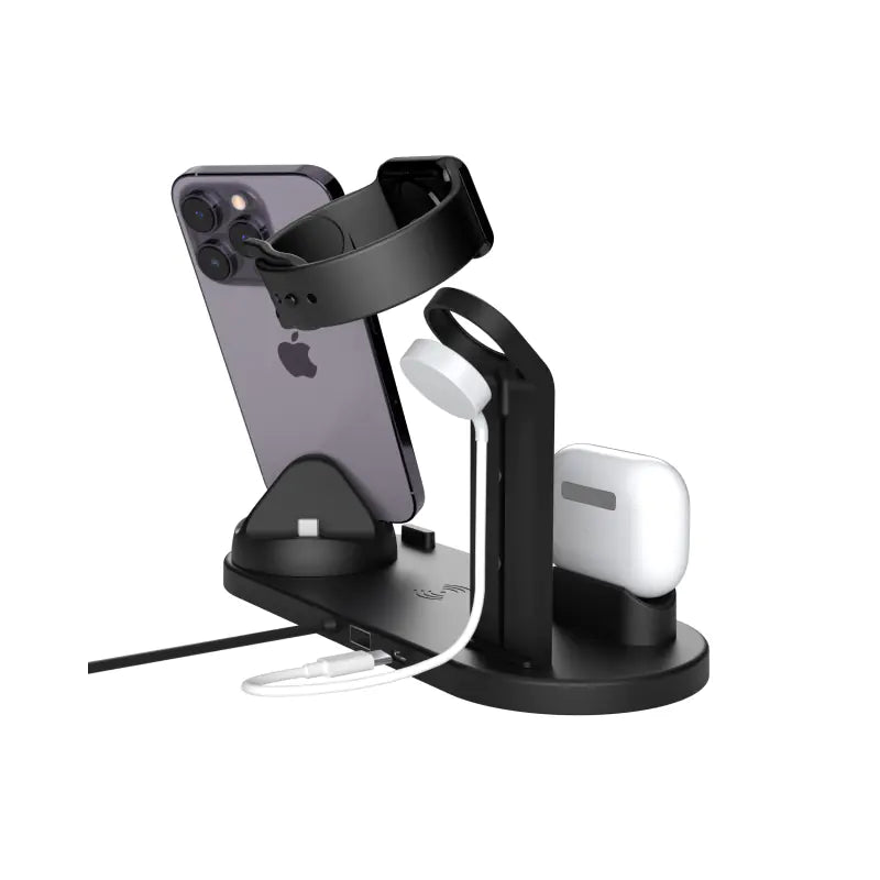 15W 4-in-1 Wireless Charger for Phones, Earbuds, Watches
