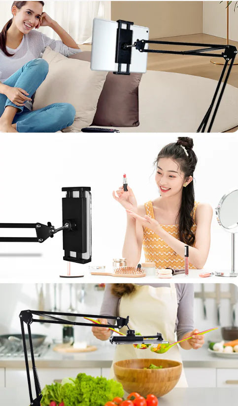 Lazy Phone Holder Desktop Stand for Streaming and Tablets